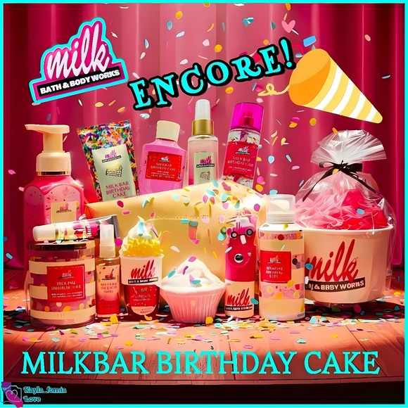 🎂 BBW/Milkbar Birthday Cake 🎊 14 pc Happy Birthday gift set